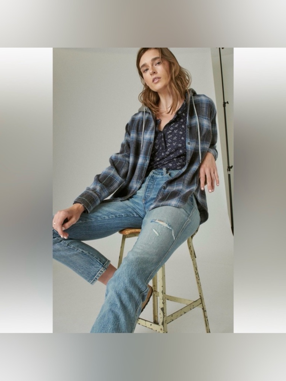 *LUCKY BRAND* High Rise Drew Distressed Mom Jeans